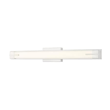 Z-Lite Chase 1 Light Vanity, 33in. W x 4.5in. H, Brushed Nickel 4100-33W-BN-LED